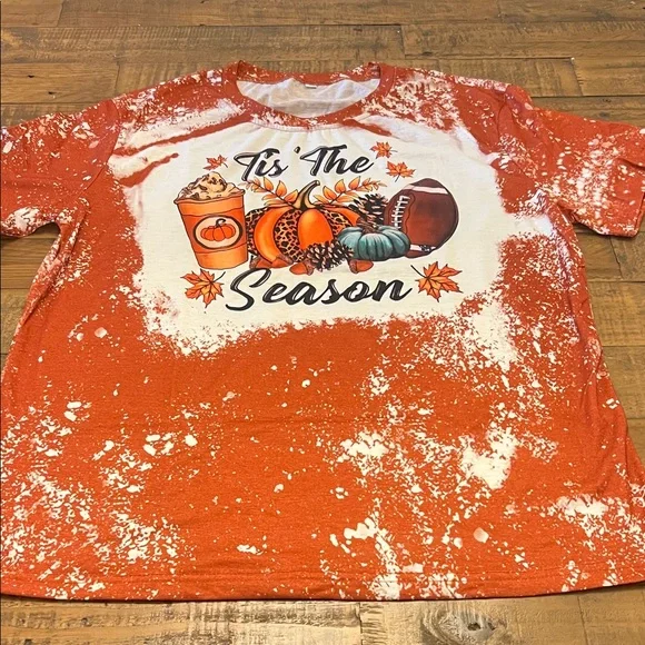 Festive Fall/Football 'Tis The Season Women's Tee - Picture 1 of 4